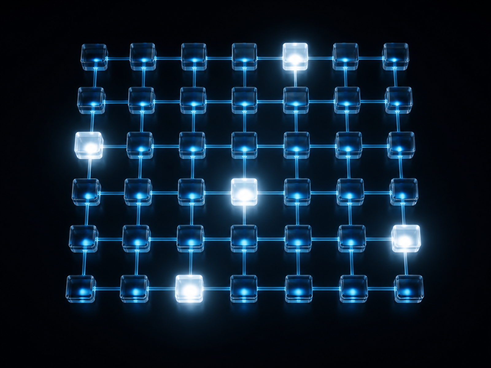 KV cache matrix with illuminated reusable nodes